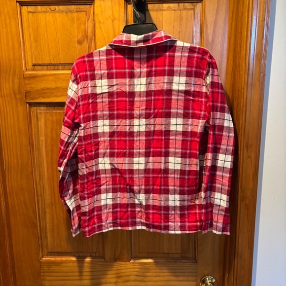 J. Crew Factory Plaid Flannel Pajama Top in Small NWT - Picture 3 of 7